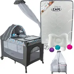 EBABY - Cuna Corral Dacora + Colchón con pelota