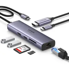 UGREEN - HUB 7 en 1 HDMI 4k 60Fps para Macbook Pro / Air / M1 UGREEN