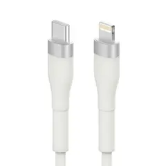 RINGKE - Cable Cargador Blanco Ringke Carga Rápida Tipo C a Lightning 2M 60W