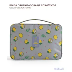 GENERICO - BOLSA ORGANIZADORA DE COSMÉTICOS IMPERMEABLE GRANDE  COSMETIQUERO IDEAL PARA VIAJES Y MAQUILLAJE