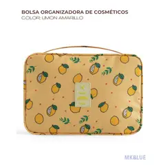 GENERICO - BOLSA ORGANIZADORA DE COSMÉTICOS IMPERMEABLE GRANDE  COSMETIQUERO IDEAL PARA VIAJES Y MAQUILLAJE