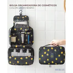 GENERICO - BOLSA ORGANIZADORA DE COSMÉTICOS IMPERMEABLE GRANDE  COSMETIQUERO IDEAL PARA VIAJES Y MAQUILLAJE