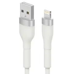 RINGKE - Cable Cargador Blanco Carga Rápida USB a Lightning 2M 60W