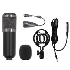 SEISA - Kit Micrófono Condensador Profesional Brazo Soporte Antipop BM800TZ