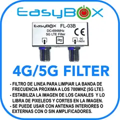B BOX - Filtro 5g estabilidad TELEVISION DIGITAL