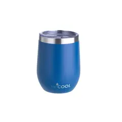 WECOOL - Vaso Térmico 354 ml Azul Acero Inoxidable 18/8 – Mantiene Bebidas Frías y Calientes por Horas – Taza Térmica Reutilizable