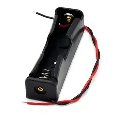 GENERICO - Caja Portapilas 18650 de 1 Celda Cable Grueso Base de Carga Case