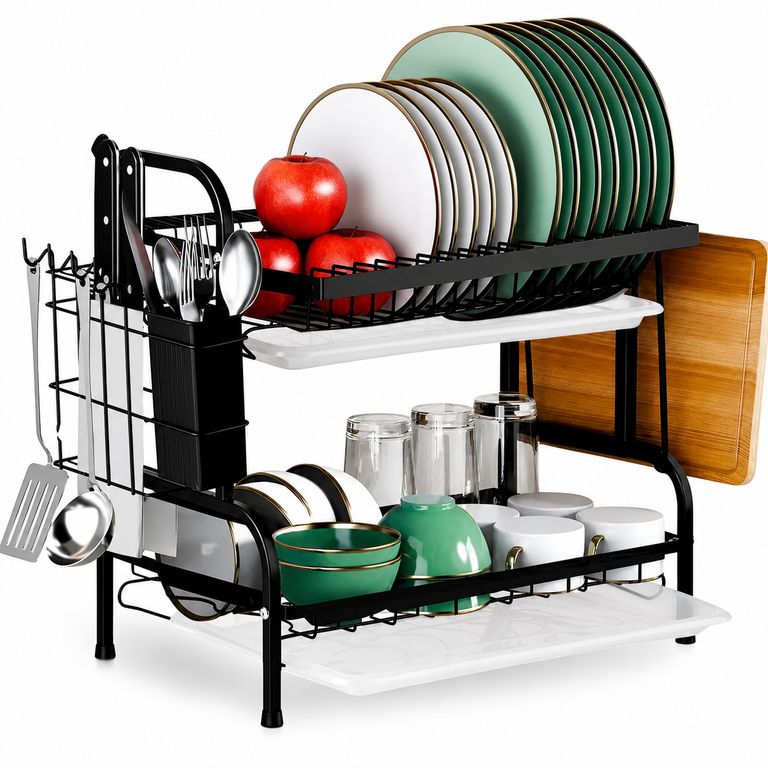 Escurridor Organizador de Platos para Cocina Porta Cubiertos 16E