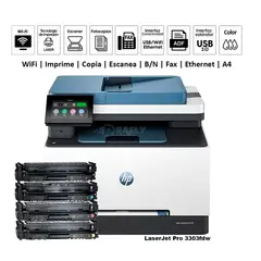 HP - Impresora Color LaserJet Pro MFP 3303fdw Duplex USB 20LANWi-Fi