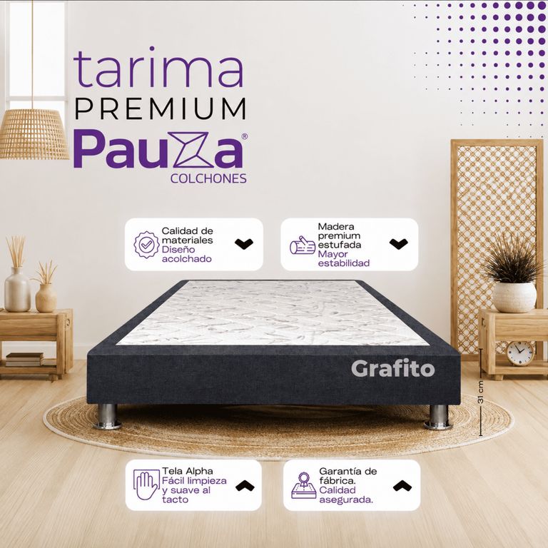 BASE BOX TARIMA PAUZA 2PLZ GRAFITO