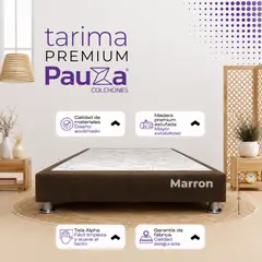 PAUZA - BASE BOX TARIMA PAUZA 2PLZ MARRON