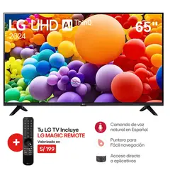 LG - Televisor 65" Led 4K UHD con ThinQ AI 65UT7300