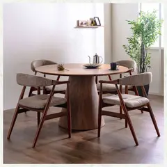 STIL NOVO - JUEGO DE COMEDOR 4 SILLAS ALBERTH CAMEL