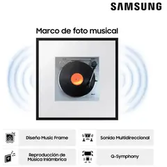 SAMSUNG - Soundbar Music Frame Dolby 120w HW-LS60D