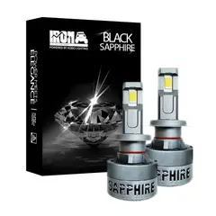 GENERICO - Kit Foco Led Iron Black Sapphire H4 Csp 75w Canbus 12v