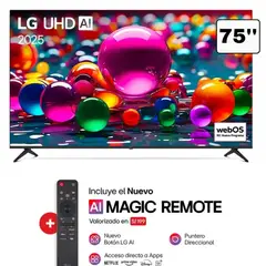 LG - Televisor 75 UHD 4K Smart TV ThinQ AI 75UA8050PSA 2025