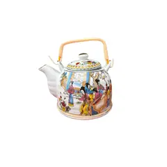 ACHALLAY ARTESANIA DE BARRO - Tetera Oriental Con Filtro 900 ml