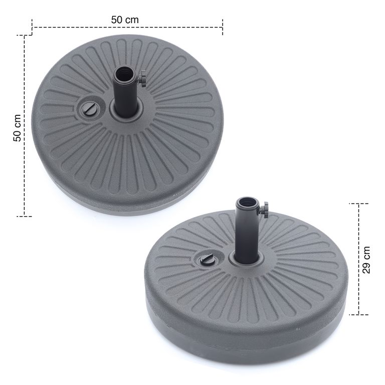 Base de Agua para Sombrilla Redonda 21 kg