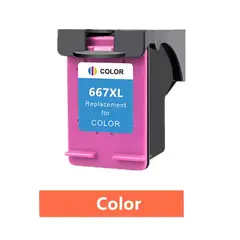 GENERICO - Cartucho de tinta para impresora HP 667XL - COLOR