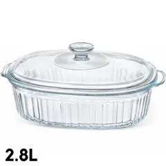 ICHIMATSU - Cacerola Ovalada de vidrio borosilicato 2.8 Lt