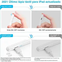 STYLUS - Lápiz Táctil pen Apple alternativo IPad con rechazo palma White