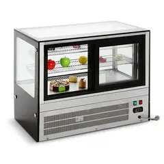 VENTUS - Vitrina Industrial Refrigerada Cuadrada Sobremesa 2 repisas VP-100C