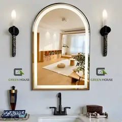 GREEN HOUSE - ESPEJO ARCO LED MOD.TATY 3 TIEMPOS TOUCH 60x80 CM