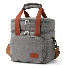 U BUY - Bolsa Isotérmica Doble Bolsa De Almuerzo De Gran Capacidad