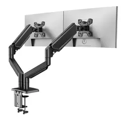 SEISA - Soporte de Monitor Dual 2 Pantallas Brazos Articulado 13 a 32 Pulgadas
