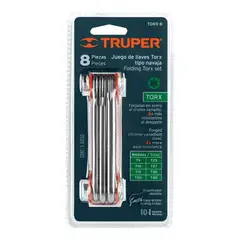 Truper - Juego De 8 Llaves Torx Tipo Navaja Truper 15569