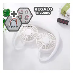GENERICO - Pack6 Soplador portatil en Color Blanco Y+Regalo Stickers