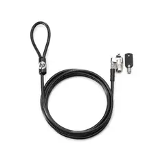 HP - CABLE DE SEGURIDAD HP NANO KEYED 1AJ39AA – CANDADO ANTIRROBO PARA LAPTOP