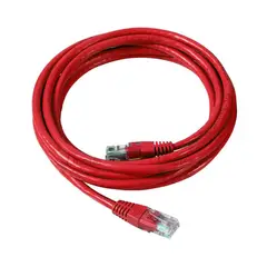 DIXON - Cable De Red Patch Cord Cat 6 Dixon 3M - Conexión Rápida Y Fiable, Color Rojo