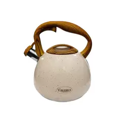 Valeska - Tetera con recubrimiento de roca volcánica crema 3 L marca Valeska