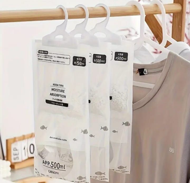 PACK X 2 BOLSAS ABSORBENTES DE HUMEDAD SIN AROMA DE 500ML