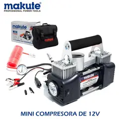 MAKUTE - COMPRESOR DE AIRE PORTATIL DE 12 V