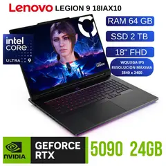 LENOVO - Laptop Lenovo,LEGION 9 18IAX10,intel Core u9 275HX , Ram 64GB, SSD 2TB.,18" WQUXGA , FreeDos