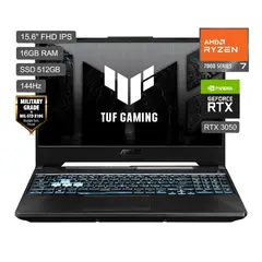 ASUS - Laptop Gamer TUF Gaming A15 AMD RYZEN 7 7435HS 16GB 512SSD NVIDIA RTX3050 FA506NCR-HN005W
