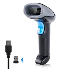 GENERICO - Lector de Barras Inalámbrico Wireless 2D Professional Barcode Scanner