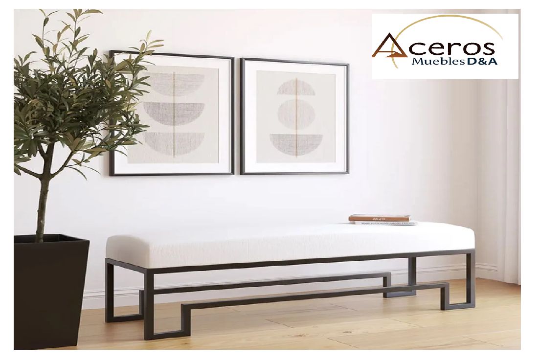 Banqueta Contemporánea LUXER Blanco