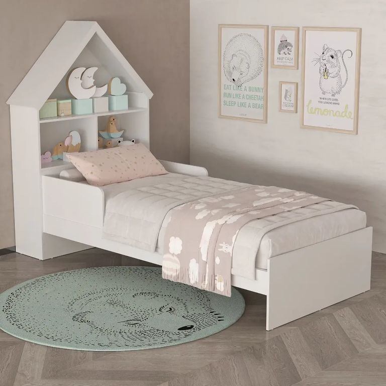 Cama Infantil Ariel Blanca 1 Plz Blanco