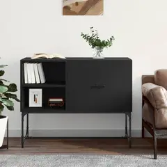 STARHOME - Aparador Recibidor Consola Vida Negro 100 cm