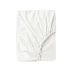 GENERICO - Sábana bajera 100 % algodón pima blanco 300 hilos