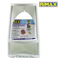 RIMAX - Repisa Esquinera P/Baño Blanco -
