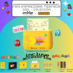PERIPAGE - Mini impresora térmica bluetooth by PACMAN Q9S
