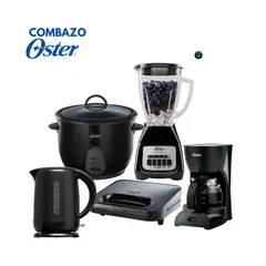 OSTER - Combazo Licuadora + Hervidor + Arrocera + Sandwichera + Cafetera