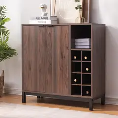 STARHOME - Mueble Bar Vinero Sommelier Nogal