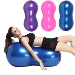 GENERICO - Pelota Mani 65 cm Azul yoga + Inflador Manual