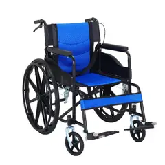 OEM - Silla de Ruedas Plegable Ergonómica con Acabado Negro