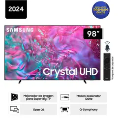 SAMSUNG - Televisor LED 98 Crystal UHD 4K Tizen OS Smart TV UN98DU9000GXPE